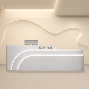 Mostrador de Recepción Minimalista <span class=keywords><strong>para</strong></span> Salón de Belleza, Tienda de Ropa, Consultorio Dental, Bar, Escuela de Danza, Empresa - Product Image 3