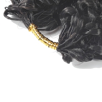 Extensions de cheveux humains bruts vierges super double drawn, qualité supérieure, brillants, doux, bouclés crépus, à crocheter, en promotion