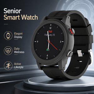 Montre connectée GPS 4G pour personnes âgées, appel d'urgence SOS, surveillance de la <span class=keywords><strong>santé</strong></span>, moniteur de fréquence cardiaque, tension artérielle, température - Product Image 2