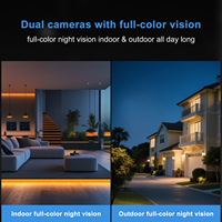 Caméra de sécurité intelligente WiFi 2K HD sans perçage pour fenêtre, moniteur de sécurité domestique sans fil pour intérieur