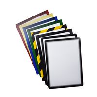 Popular de alta calidad elegante extraíble magnético de doble cara soporte para documentos carpeta de archivos de plástico transparente