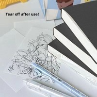 Carnet de croquis vierge A6, petit format portable, bloc-notes à feuilles détachables non adhésives