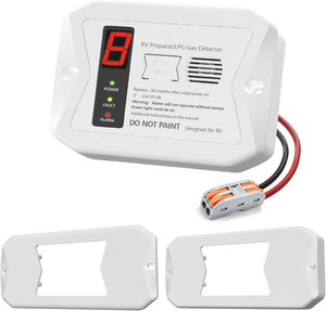 Détecteur de <span class=keywords><strong>gaz</strong></span> propane <span class=keywords><strong>pour</strong></span> RV, <span class=keywords><strong>alarme</strong></span> de <span class=keywords><strong>gaz</strong></span> propane/GPL <span class=keywords><strong>pour</strong></span> RV, DC 12V-Conçu <span class=keywords><strong>pour</strong></span> les voyages en <span class=keywords><strong>camping</strong></span>-<span class=keywords><strong>car</strong></span>. Affichage numérique; <span class=keywords><strong>Alarme</strong></span> 85dB - Product Image 1