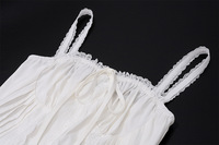 Nouvelle Robe Corset Femme 2026 Tendance, Style Doux et Audacieux, avec Bretelles Décolletées, Patchwork de Dentelle et Coupe Trapèze Cintrée à la Taille