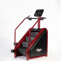 Equipo de Gimnasio Comercial para el Hogar, Simulador de Escaleras para Entrenamiento Cardiovascular, de Acero Negro, Listo para Usar, con 1 Año de Garantía