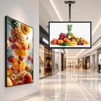 Écran LCD Android OEM direct pour affichage numérique mural intérieur d'ascenseur, texte/graphiques, résolution 1080p, IP65, garantie 1 an