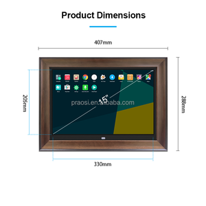 深圳厂家供应木框15寸WiFi智能数码相框相框带手机App上传 - Product Image 2