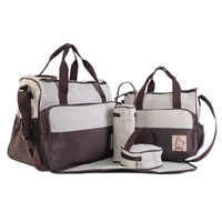 Sac à langer 5 en 1 de haute qualité, personnalisé, imperméable, mignon, dessin animé, pour bébé, vente chaude