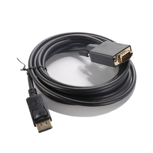 Câble adaptateur coaxial direct d'usine 1.8m et 3m DP vers VGA 1080p Port d'affichage VGA mâle femelle 4K résolution OEM longueur affichages - Product Image 1