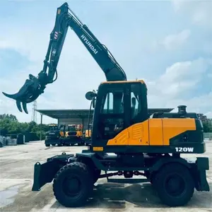 Carregadeira de toras Hyundai atv pequena roda de 12 toneladas sem reboque