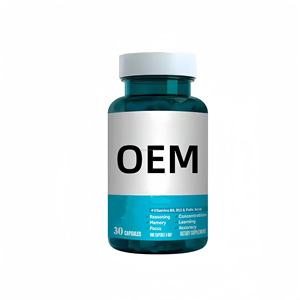 OEM Health Premium <span class=keywords><strong>integratore</strong></span> cervello memoria Focus vitamine B6 <span class=keywords><strong>B12</strong></span> integratori a base di erbe 30 capsule per cervello sano - Product Image 1
