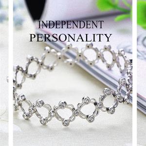 Fabricant de bijoux sur mesure : Bagues, bracelets, joncs, bracelet ajustable double usage, ensemble de bijoux en zircon AAA+ - Product Image 2