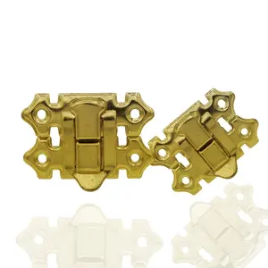 Metal Accessories Hasp Clasp Small Decorations Locks Mini Gold Lock Hasp Latch For Small Box