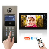 Système d'interphone vidéo Tuya Smart IP TCP pour la connectivité filaire de caméra couleur en matériau métallique de construction multi-appartements