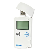 Potmagic M100, Registrador de Temperatura USB Multiusos con Pantalla LCD, Informe en PDF, Plástico, 32000 Puntos