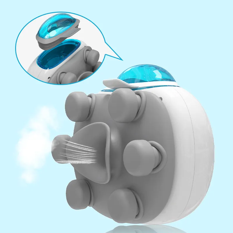 Neues Design 2 In wiederauf ladbarem Mini-Hand nebels pray Dampf vibrierendes Augen pflege massage gerät mit 6 Massage kontakten