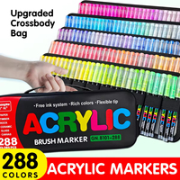 Marqueurs de peinture acrylique 240 couleurs, à base d'eau, non toxiques, pour l'art et l'artisanat