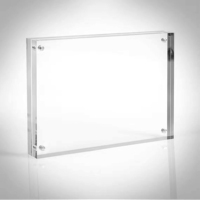 Cadre photo A4 avec logo personnalisé acrylique transparent magnétique cadre photo moderne couleur personnalisée