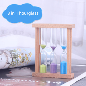 Moderne petit 3 en 1 bois <span class=keywords><strong>thé</strong></span> 3 5 7 minutes café <span class=keywords><strong>thé</strong></span> feuille <span class=keywords><strong>sablier</strong></span> <span class=keywords><strong>sablier</strong></span> vente en gros personnalisé - Product Image 3