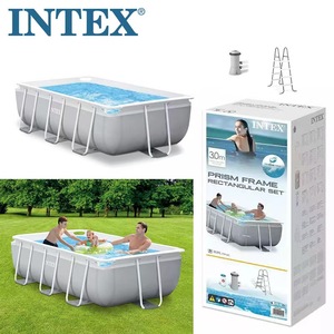 <span class=keywords><strong>Piscine</strong></span> <span class=keywords><strong>hors</strong></span> <span class=keywords><strong>sol</strong></span> <span class=keywords><strong>INTEX</strong></span> 26784 300*175*80CM gris clair <span class=keywords><strong>pour</strong></span> la famille, structure en PVC et acier, certifiée selon les normes. - Product Image 3