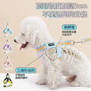 Nueva correa para perros estilo veraniego, ligera y transpirable, adecuada para perros pequeños y medianos, a prueba de explosiones y lista para usar. - Product Image 5