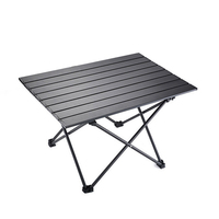 Table pliante E-RIKE, petite, robuste, légère, portable, en métal, pliable, pour pique-nique, camping, extérieur
