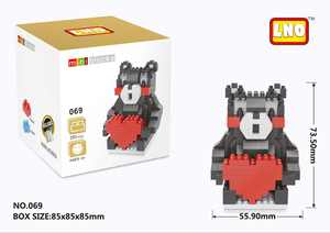 คุมะมงชุดตัวต่ออะนิเมะญี่ปุ่นของเล่นเพชรพลาสติกสำหรับเด็กกระตุ้นความคิดสร้างสรรค์ขี้เล่น - Product Image 3