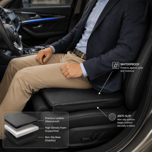 Cojín de Asiento Transpirable en Forma de U de Espuma Viscoelástica, Alivio para Hemorroides, Antideslizante, Impermeable, para Automóvil, Silla de Ruedas, Comodidad para Personas Mayores - Product Image 3