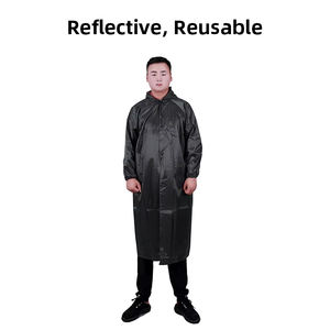Groothandel op maat gemaakte ademende waterdichte regenjas met aangepast logo, hoge kwaliteit Oxford, unisex, voor volwassenen, modieus voor kamperen - Product Image 3