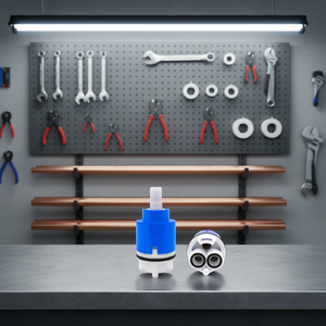 Cartucho de Grifo Universal Moderno de 42 mm con 1 Distribuidor de Pin Naranja para Uso en Cocina - Product Image 3