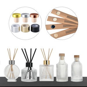 Bouteille de recharge de diffuseur d'arôme de roseau en verre vide de luxe de 150ml décorative à la main - Product Image 4