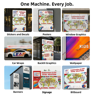 Lá sinh thái dung môi xp600 máy in UV 1.8m Cáp chi phí thấp đầu Banner quảng cáo vinyl có tính năng máy in tường - Product Image 2