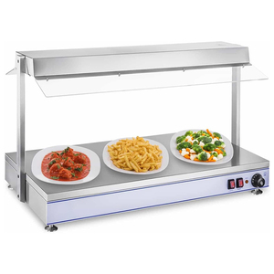 100x50cm Commercial Electric Food Warmer Countertop Food Warming Station with Heat <b>Lamp</b> - Product Image 3