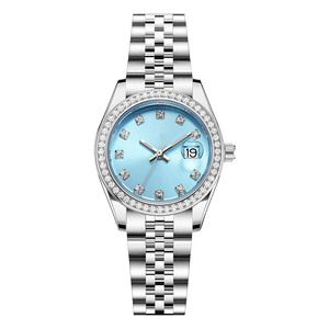 นาฬิกาข้อมือผู้หญิงสายบาง ดีไซน์เรียบง่ายแต่มีสไตล์ หน้าปัดสีอ่อน - Product Image 2