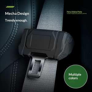 Copri Fibbia Cintura di Sicurezza <span class=keywords><strong>Auto</strong></span>, Protezione Antiurto e Antigraffio in Silicone, Accessorio per Interni Veicolo - Product Image 3