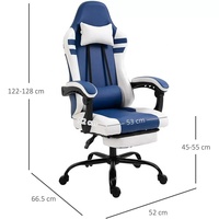 Populaire bleu marine personnalisé support pour ordinateur portable en cuir bureau jeu canapé Gamer e-sports chaise confortable doux jeu chaise de bureau