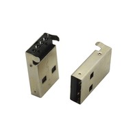 Connecteur mâle USB 2.0 Type A 4 broches 30V 1.5A Montage horizontal SMT pour transfert de données