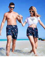 Herenshorts van ecologisch materiaal, snel drogend, effen, met fruit- en dierenprint, casual zwemkleding, boardshorts & trunks