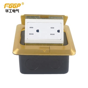 Alta calidad plata eBay amazo-n US impermeable suministro de fábrica toma de corriente montada toma de suelo - Product Image 2