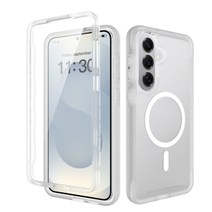 Coque de téléphone robuste à protection intégrale 360° magnétique antichoc givrée avec protection d'écran pour Samsung S26 Ultra - Product Image 1