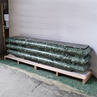 Mobilier italien moderne et minimaliste Meuble OEM ODM en marbre vert moyen Buffet de porche avec rangement pour l'entrée du salon