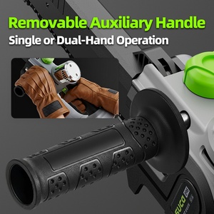 SUCA SC-5807 21V Mini tronçonneuse sans fil à batterie, tronçonneuse électrique portative, sécateur à batterie avec poignée auxiliaire - Product Image 5