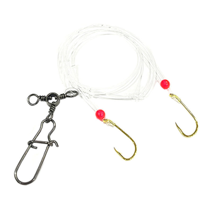 Hameçon triple pivotant avec double porte-appâts pour la pêche au porgy et au bar - Product Image 5