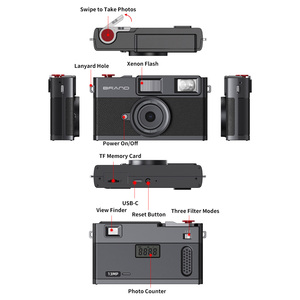 Appareil photo numérique rétro portable 13MP sans écran, compatible avec la personnalisation ODM/OEM, cadeau idéal pour Noël et les fêtes pour enfants et jeunes. - Product Image 6