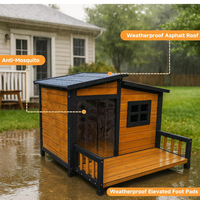 Nichoir pour chien en bois à imprimé animal personnalisé pour salon, tout temps, extérieur, imperméable et résistant au soleil