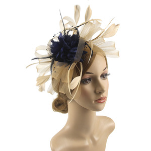 Chapeaux et Fascinators d'Église en Gros, Élégants en <span class=keywords><strong>Sinamay</strong></span> pour Mariage, Chapeaux d'Église de Mode à Fleurs en Organza - Product Image 4