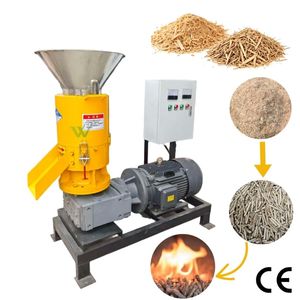 Machine <span class=keywords><strong>à</strong></span> granulés de bois automatique certifiée CE Weiwei, pour sciure de bois, biomasse, paille, branches, bambou, poudre, <span class=keywords><strong>presse</strong></span> <span class=keywords><strong>à</strong></span> granulés <span class=keywords><strong>220V</strong></span>/380V - Product Image 1