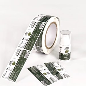 Factory Custom <b>Waterproof</b> Oilproof Vinyl Self-Adhesive Cosmetic Bottle <b>Labels</b> Stickers - Product Image 2