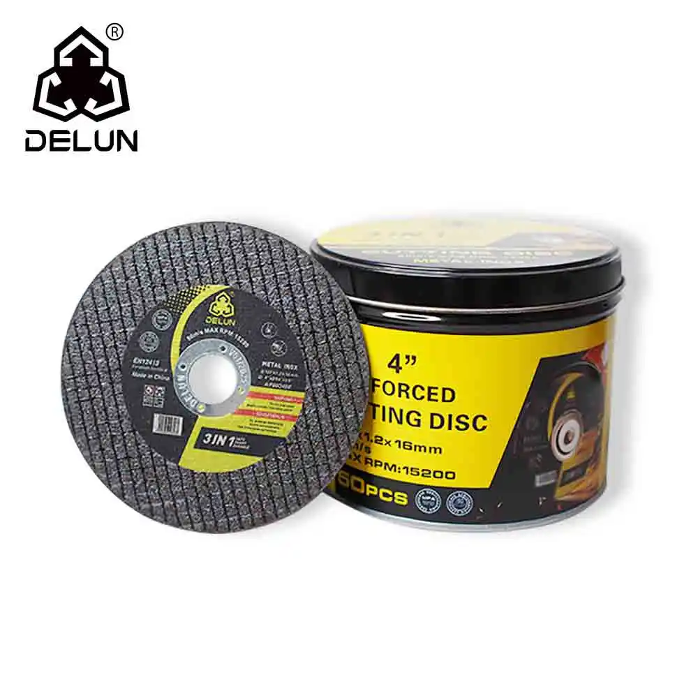 DELUN – disque de coupe en acier inoxydable de 4 pouces, disque de coupe pour couper le métal et l'acier inoxydable