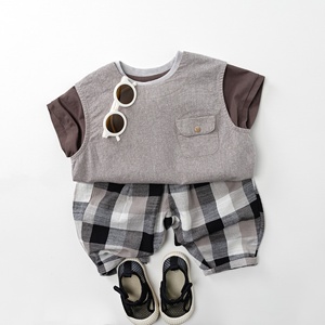 Nouvelle collection printemps-été : Gilet <span class=keywords><strong>sans</strong></span> <span class=keywords><strong>manches</strong></span> en coton uni pour bébés garçons – Vêtements pour enfants - Product Image 4